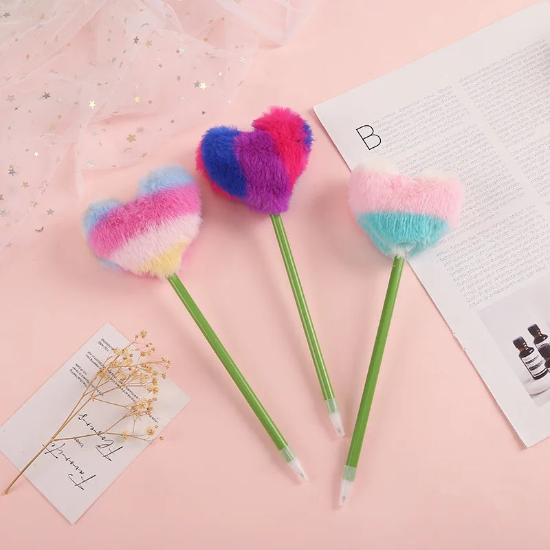 Cute Kawaii Plush Ballpoint Pen 🐰💕 - Sweet Candy Style Office & School Stationery! ✨✍️