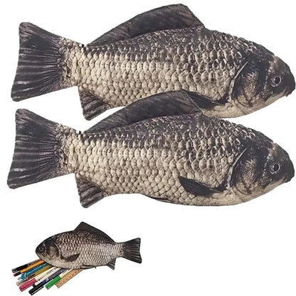 Fish Shaped Pencil Case Novelty Bag Coin Purse Cute Office Gift 🐟🎀