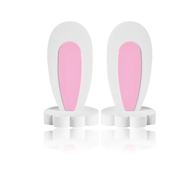 Kawaii 3D Cartoon Rabbit & Cat Ear Stickers 🐰🐱 | Cute EVA Foam Car Roof Decor Accessories 🌈💖