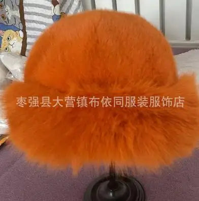 Fluffy Plush Fur Hat Beanie Warm Thick Mongolian Style for All Seasons ❄️