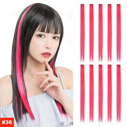 18 Color ClipIn Hair Extensions 22 Inch High Gloss Straight Wig For Women 💖