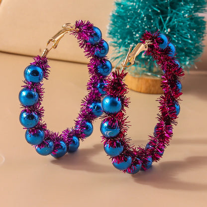 Whimsical Christmas Wreath Garland Earrings For Women Holiday Jewelry Gift 🎄
