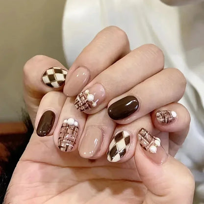 Cute Kawaii Bunny Press-On Nails 🐰✨ | 24 Pcs Full Coverage Acrylic Nail Art Set 🎨 | Reusable & Adorable Fake Nails with Tools! 💅🌸
