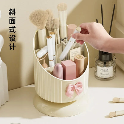Kawaii Lipstick Paradise: Cute & Spacious Cosmetic Storage Bucket 🍭💄✨