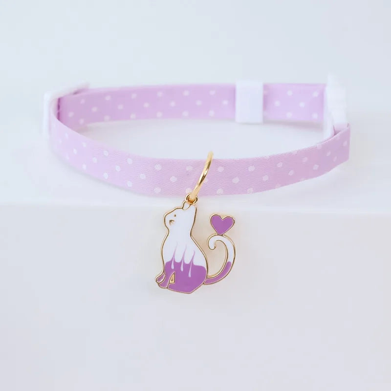 🐾 Adorable Cat & Puppy Breakaway Collar with Bell 🎀 - Adjustable 18-48CM Cutie! 🐶🐱