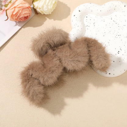 Cute Plush Big Crab Hair Claw Clip 🦀✨ | Perfect for Thick Hair & Playful Ponytails | Adorable Kawaii Hair Accessory for Women! 🎀