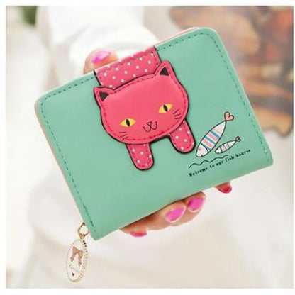 Wallest Women Purse Cute  Anime Wallet  Portable Small Luxury Wallets for Women Clutch Bag Carteras Para Mujer Coin Pocket