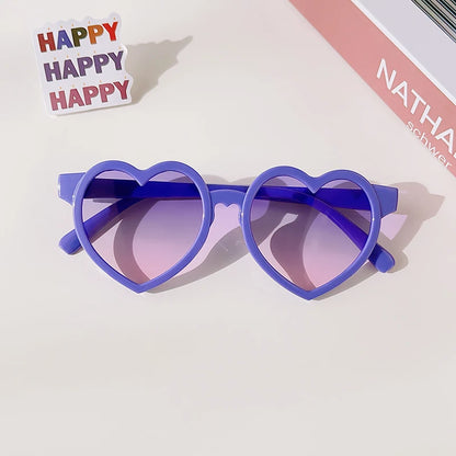 Cute Kawaii Kids' Heart-Shaped Sunflower Rabbit Ears Sunglasses 🌼🐇 | Polarized UV400 for Little Adventurers! 🕶️✨
