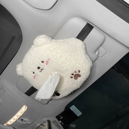 lush Penguin & Polar Bear Tissue Box Holder 🐧🧊 - Kawaii Car Napkin Organizer & Cute Animal Décor for Your Auto! 🎉
