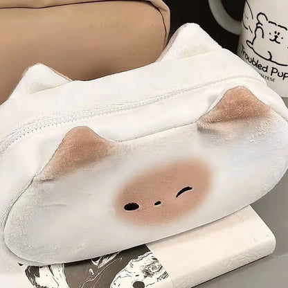Kawaii Plush Toast Pencil Case 🍞✨ | Adorable Large Capacity Pen Organizer for Students 🎨🖊️
