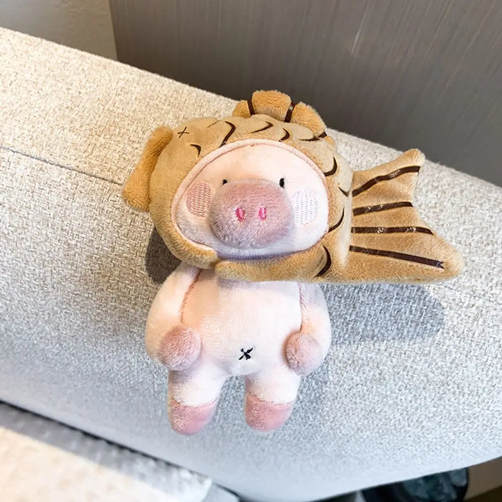 Kawaii Shiba-Inu Taiyaki Plush Keychain 🎀🐶 | Adorable Akita Inu & Husky Backpack Charm | Cute Stuffed Toy Gift for Kids! 🎁✨