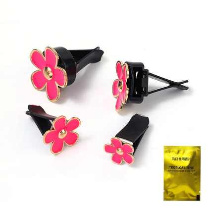Kawaii Daisy Air Freshener 🌸✨ Cute Mini Flower Clip for Car Aromatherapy & Decoration 🚗💖