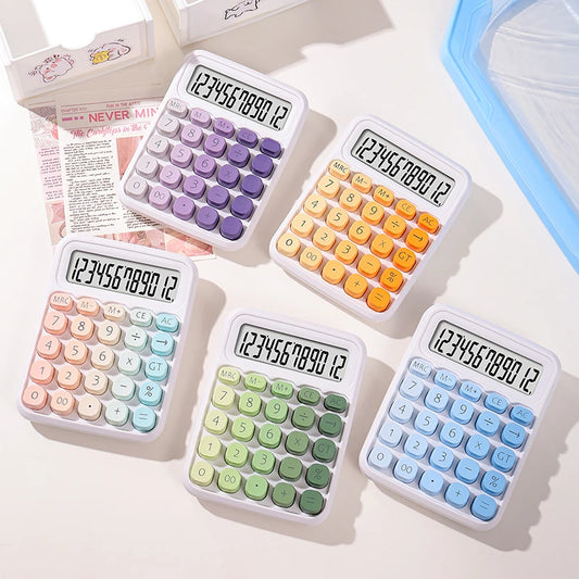 Kawaii Dual Power Calculator 🌈✨ | 12-Digit Fun for Home, School & Office 📚🖥️ | Adorable Accounting Buddy! 💖