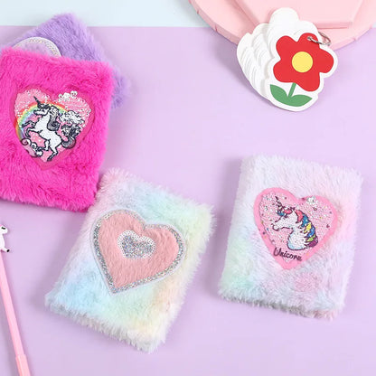 Kawaii Unicorn Mini Notebook 🌈✨ - Cute Cartoon Handwritten Journal for Girls! 🦄📒