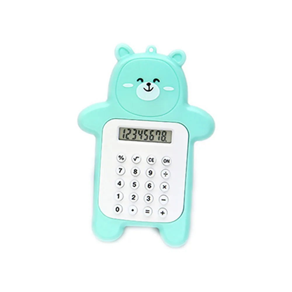 Adorable Pocket-Sized Kawaii Calculator - Cute Cartoon Design with 8-Digit Display 🌟📚