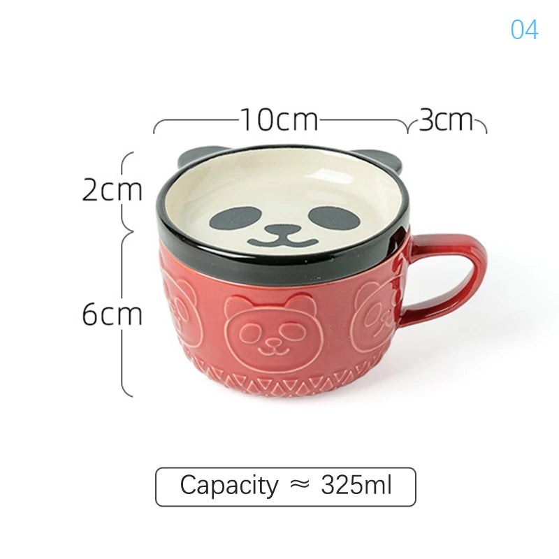 Adorable Capybara Mug with Lid 🐾 | Kawaii Ceramic Coffee Cup ☕ | Perfect Gift for Girls 🎁 | Fun Animal Design 🦙