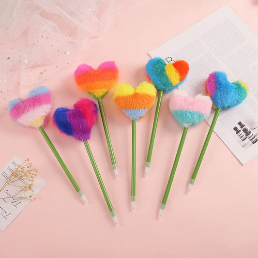 Cute Kawaii Plush Ballpoint Pen 🐰💕 - Sweet Candy Style Office & School Stationery! ✨✍️