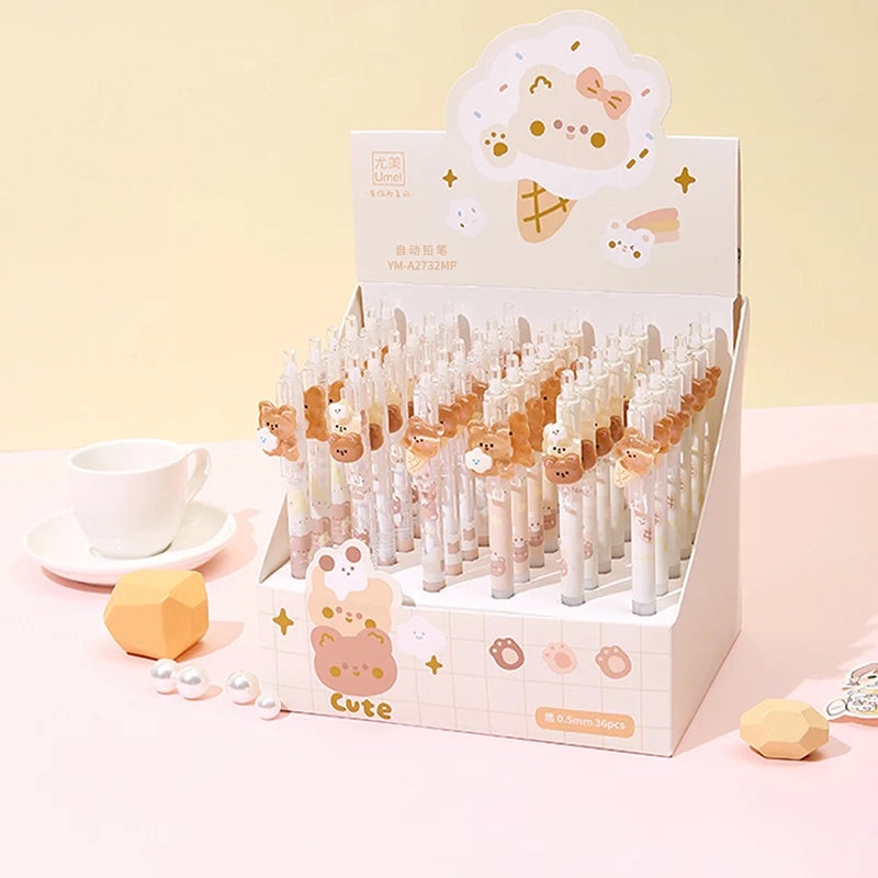 Kawaii Automatic Mechanical Pencils Set 🎨✨ - Adorable Drawing & Writing Tools for School & Office 🖊️💕