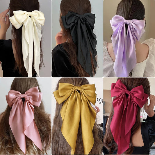 Adorable Bowknot Hair Clip 🎀✨ - Cute Ponytail Accessory for Trendy Girls! 🌸💕