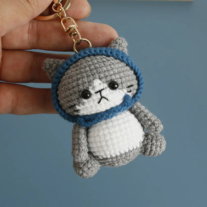 Handmade Kitten Crochet Keychain Cute Cat Charm For Keys And Bags Gift 🐱💖