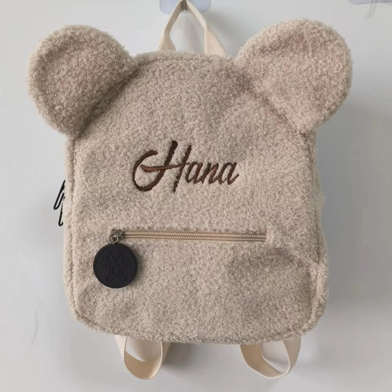 Adorable Kawaii Bear Plush Backpack 🐻✨ - Custom Name Embroidery for Kids, Perfect Autumn/Winter Outdoor Fun! 🎒💖