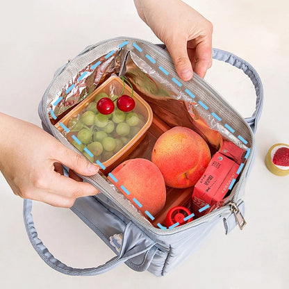 Cute Kawaii Peach Insulated Lunch Tote 🍑✨ - Stylish & Spacious Travel Bag for Women & Kids!