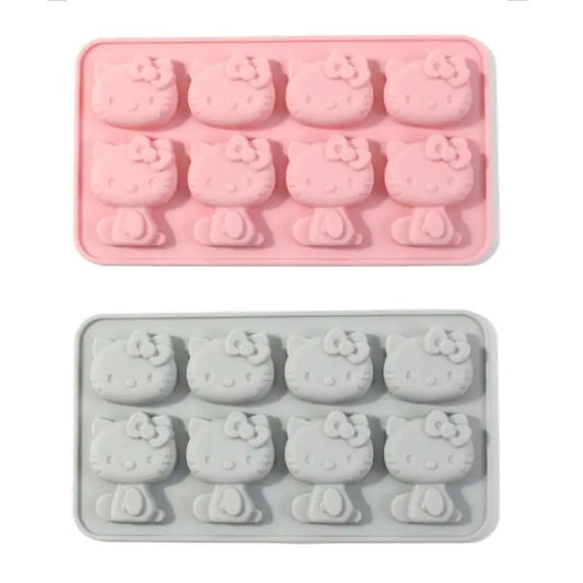 Hello Kitty Ice Tray Silicone Mold Cute DIY Treats Set Sanrio 🎀🧁