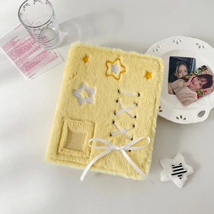 Pastel Plush A5 Binder Album Cute Photo Card Organizer Diary Notebook 📔💖