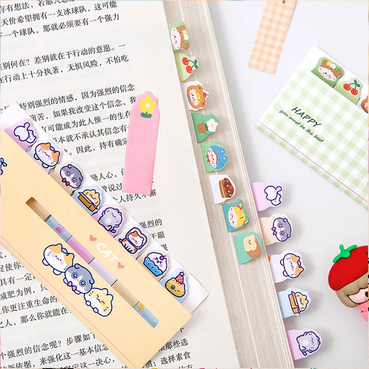 🍉🍓 120 PCS Cute & Colorful Cartoon Fruit & Flower Sticky Notes - Perfect for Fun Page Marking & Creative Organization! 🌼🍍