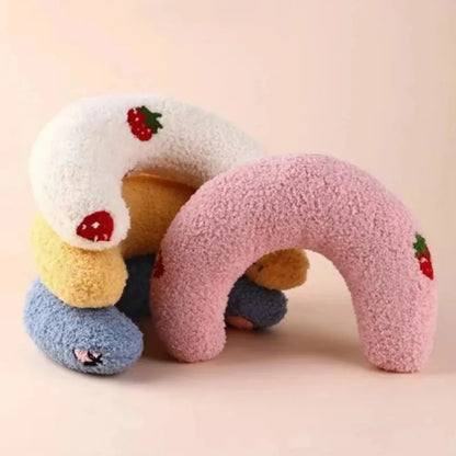 🐾 Cozy Cuddle Cloud 🌙 U-Shaped Pillow for Purrfect Pet Dreams 🐶🐱