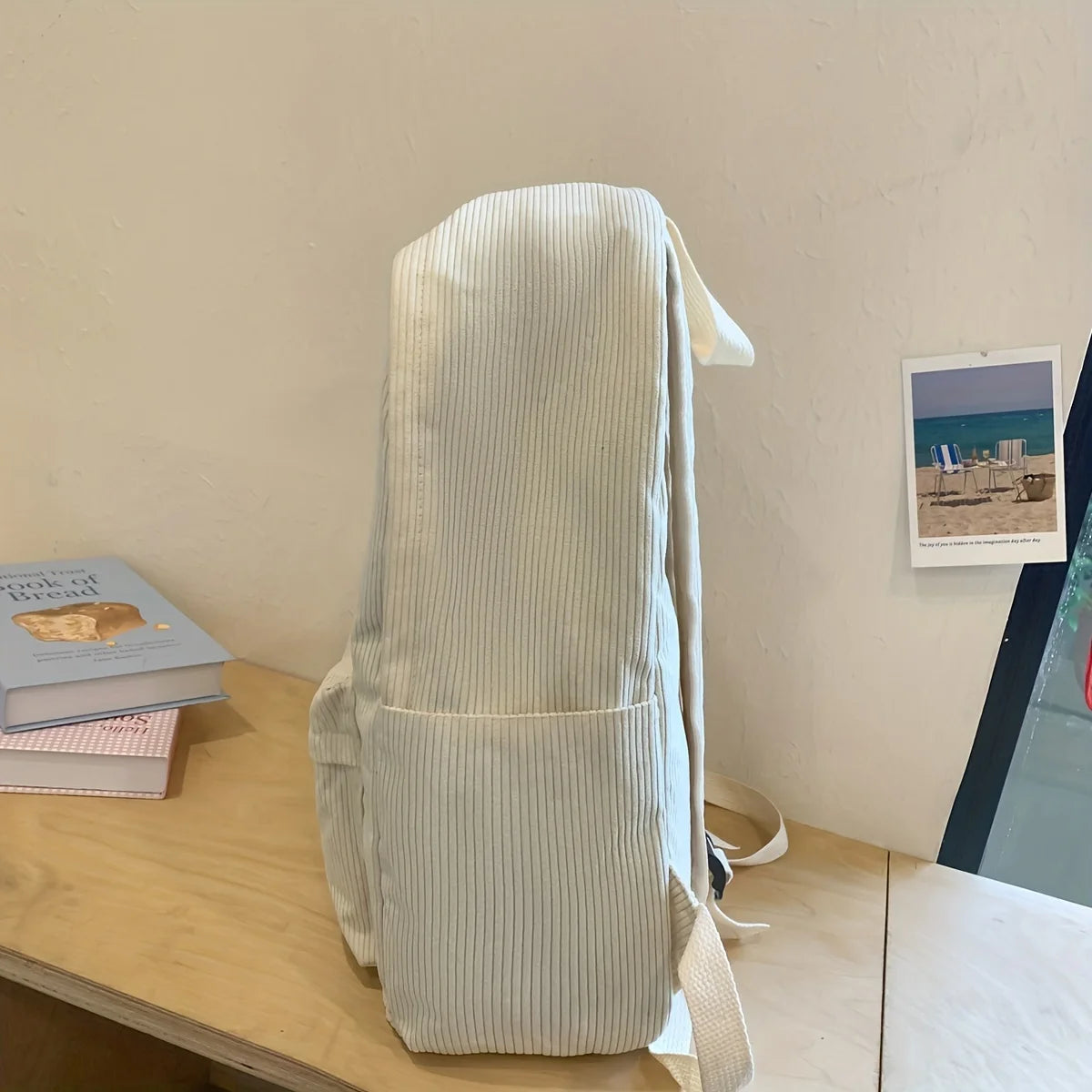 🎒 Cozy Corduroy Cutie: Japanese-Inspired Backpack for School Adventures! 🌟 - Pixie Quill