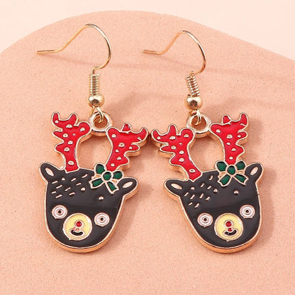 Whimsical Christmas Drop Earrings For Women Tree Deer Santa Dangle Jewelry 🎄✨