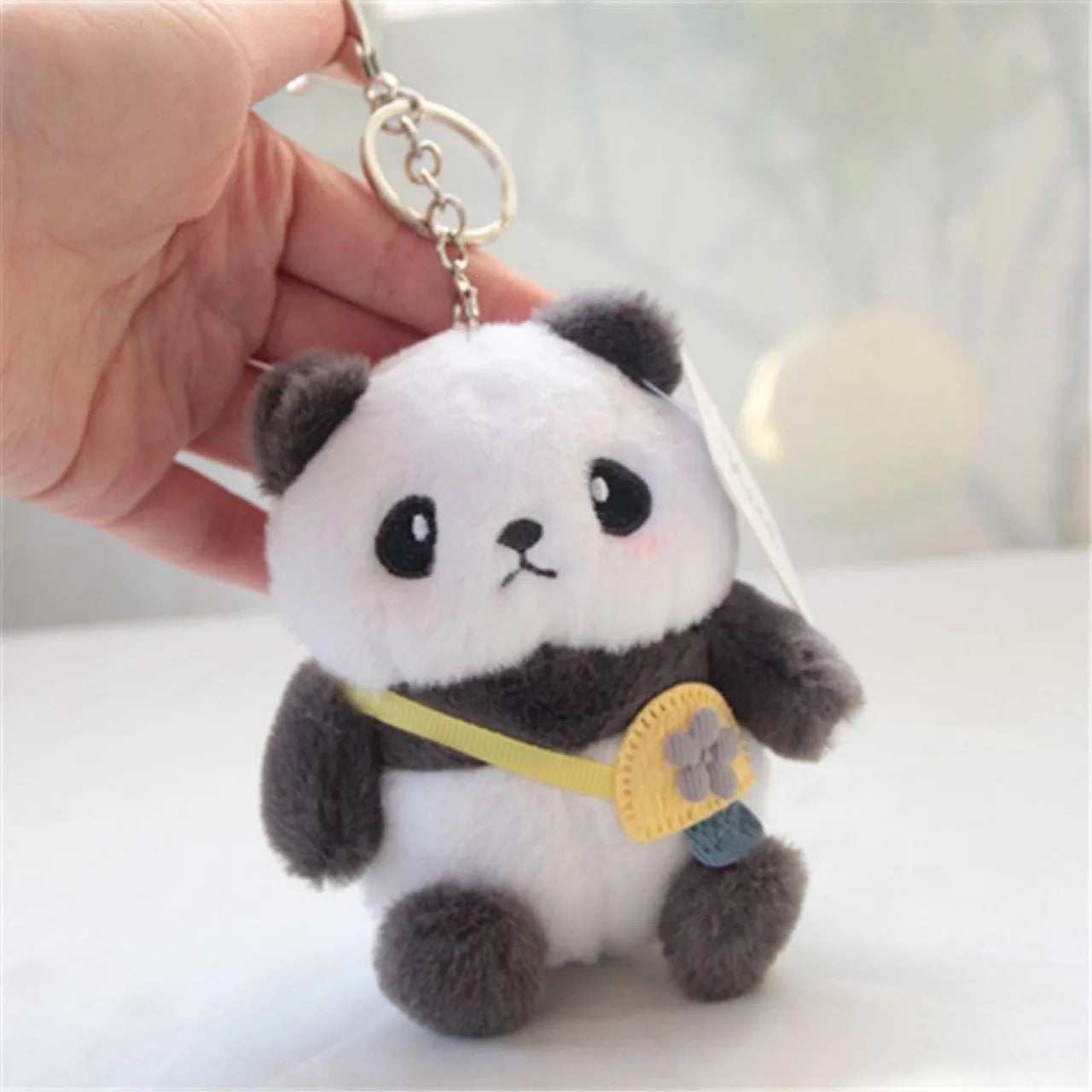 Kawaii Panda Plush Keychain 🐼✨ | Cute Taiyaki Doll Bag Pendant | Adorable Couples Keyring 🥳❤️