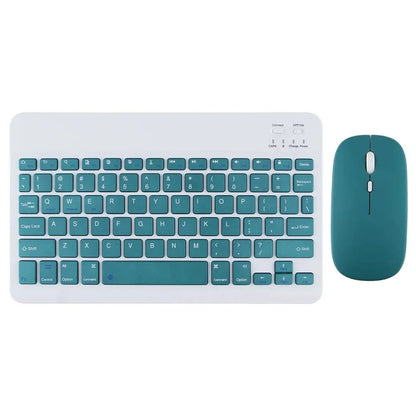 Cute & Compact 10-Inch Bluetooth Mouse & Spanish Keyboard Set for iPad & Tablets 🐾✨ Perfect for On-the-Go!