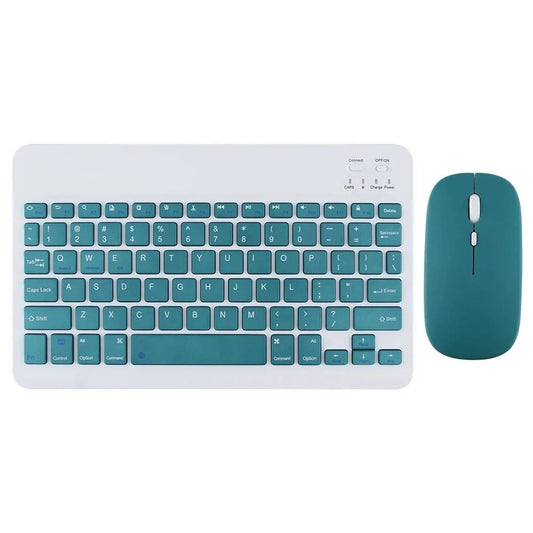 Cute & Compact 10-Inch Bluetooth Mouse & Spanish Keyboard Set for iPad & Tablets 🐾✨ Perfect for On-the-Go!