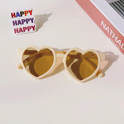 Cute Kawaii Kids' Heart-Shaped Sunflower Rabbit Ears Sunglasses 🌼🐇 | Polarized UV400 for Little Adventurers! 🕶️✨