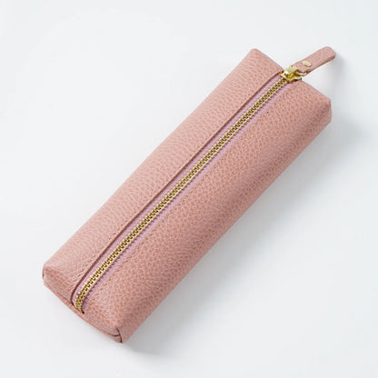 Kawaii Custom Cow Leather Pencil Case ✨🎨 - Adorable Personalized Zipper Bag for Students & Professionals! 🌈🖊️