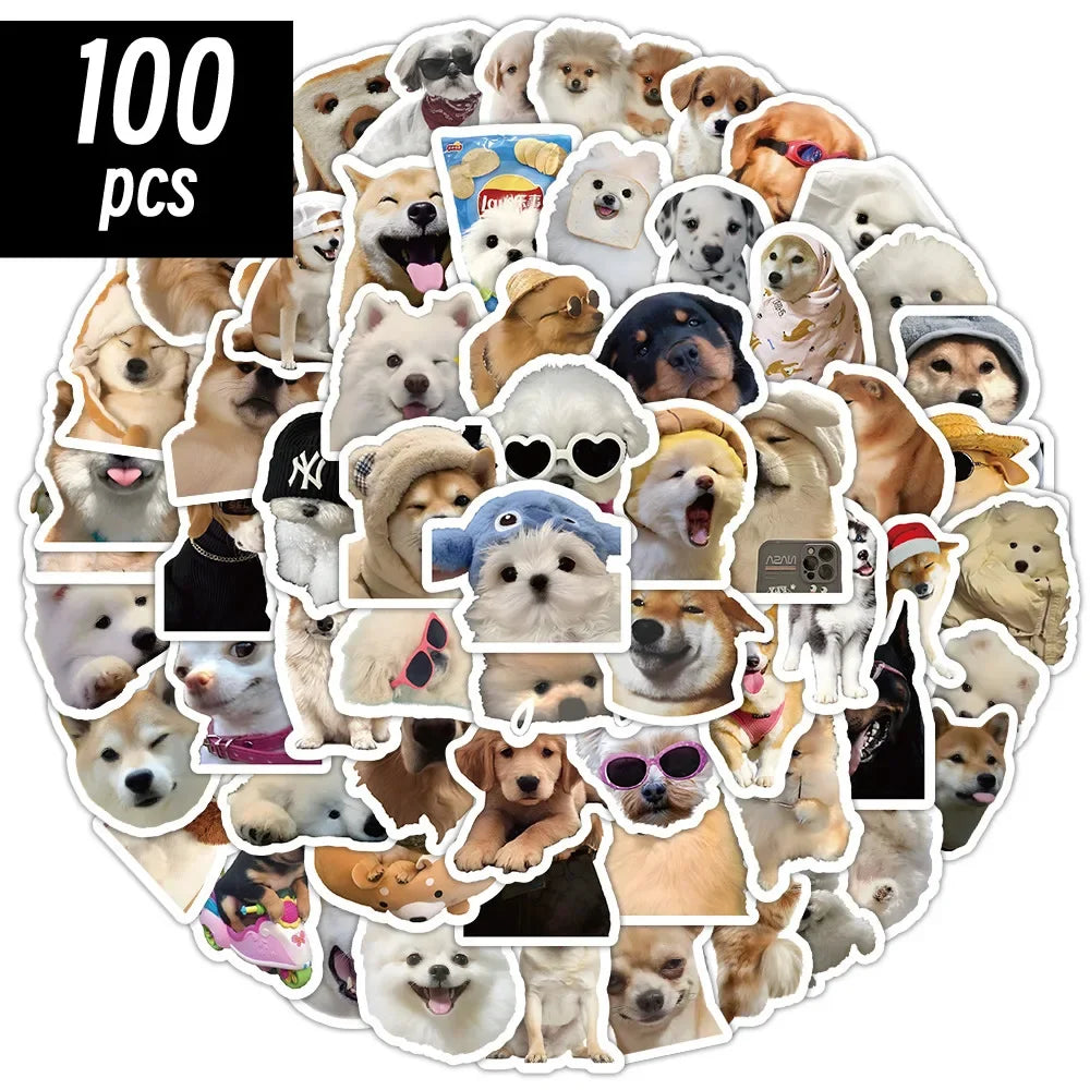 🐶✨ Title: Pawsitively Adorable Kawaii Dog Sticker Pack 🐾💖