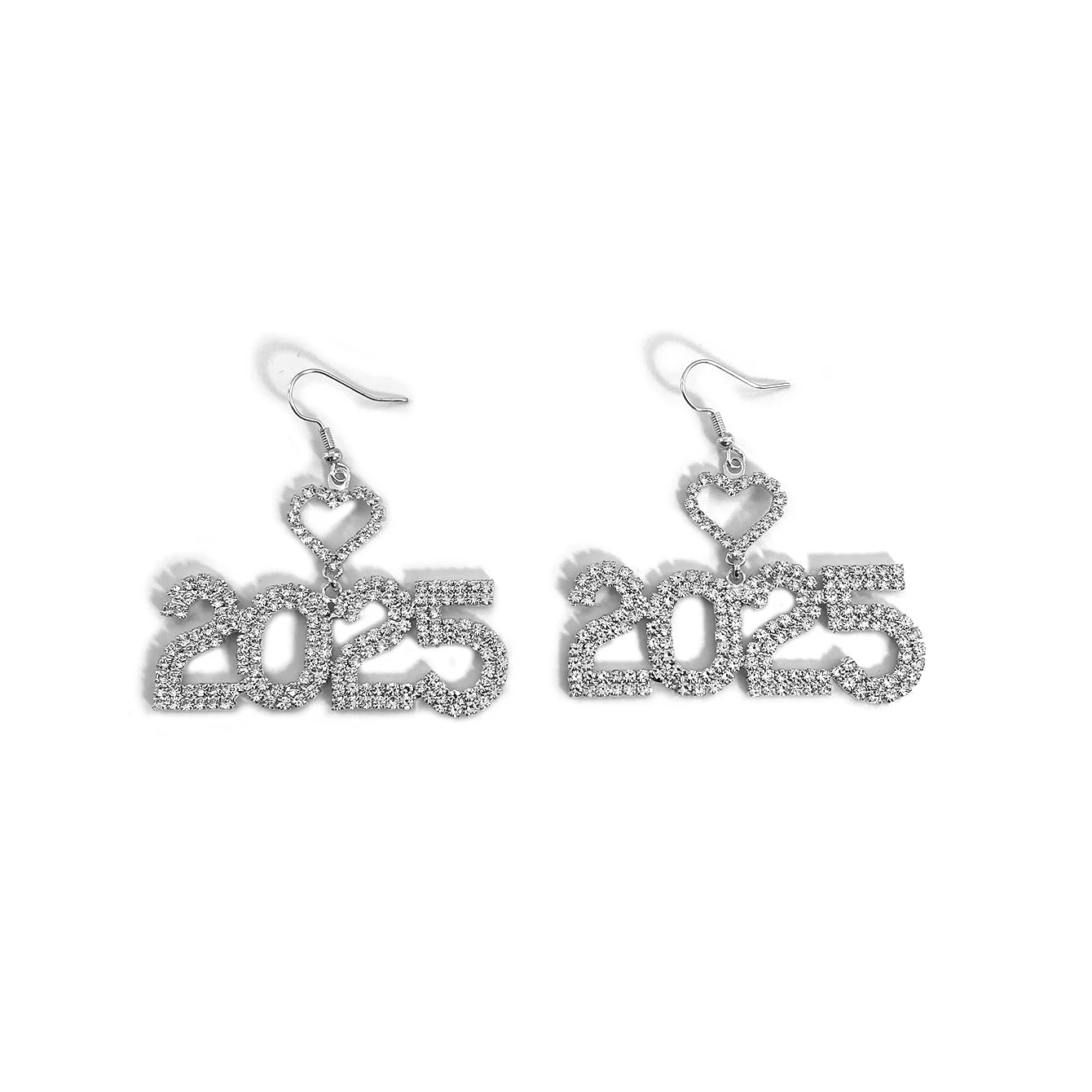 Kawaii Love Pendant Earrings 💖✨ 2025 Festival Jewelry with Rhinestones 🌟 Cute Drop Accessories for Women