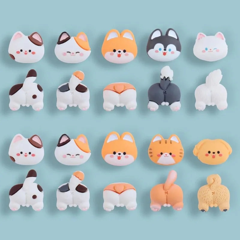 Kawaii Cat & Dog Push Pins Set 🐾 | 14 Adorable Resin Thumb Tacks for Cork Boards, Maps & More! 🐱✨