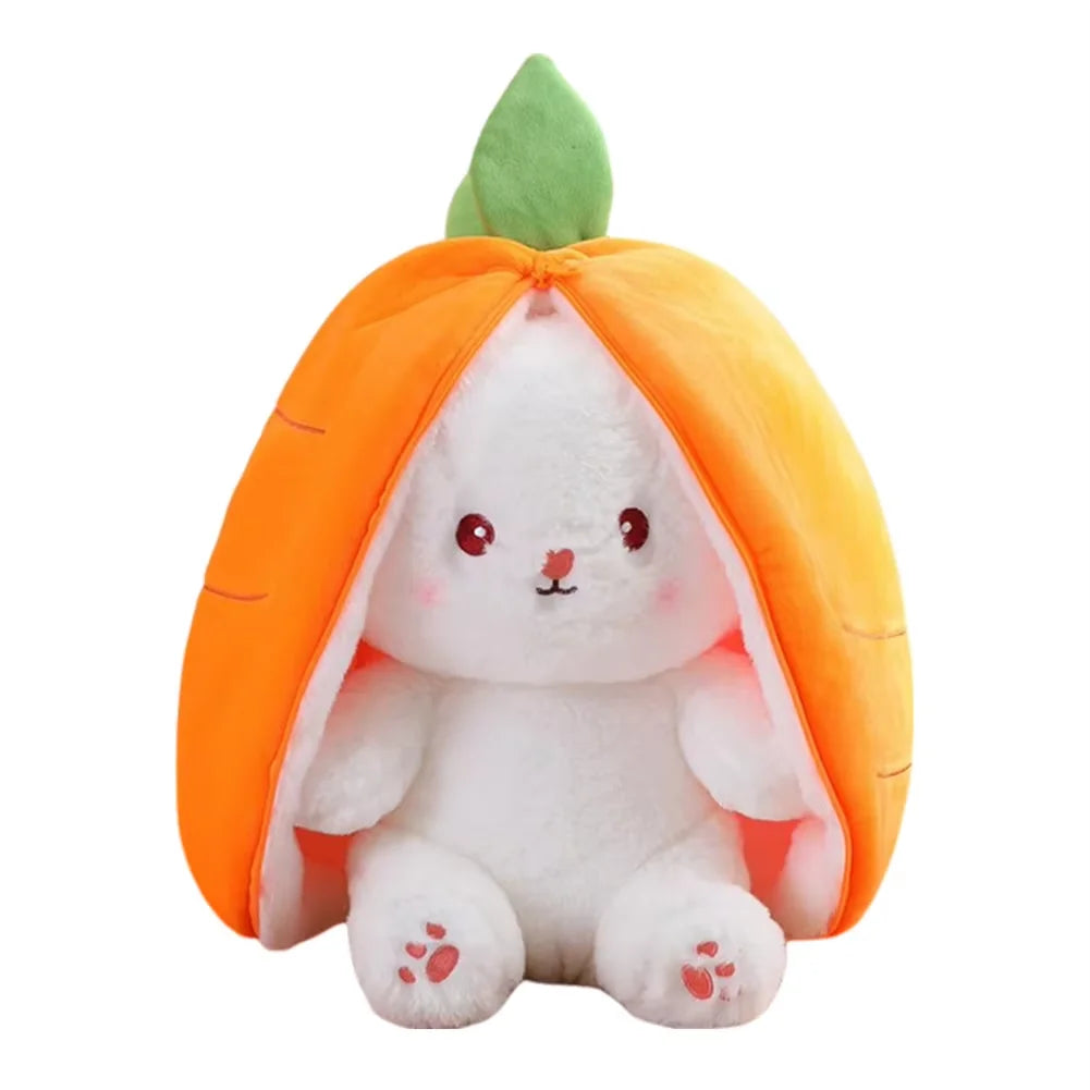 🍒🥕 Cuddly Strawberry Carrot Bunny Plush - Adorable Big Ears for Joyful Play! 🐇💕
