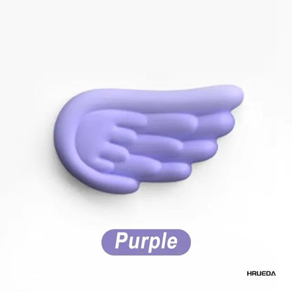 Kawaii Angel Wing Memory Foam Wrist Rest & Mouse Pad Set 🌸✨ Ergonomic & Non-Slip for Happy Typing! 💖🖱️