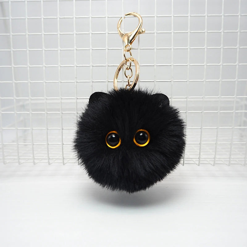 Adorable Kawaii Plush Cat Keychain 🐾 | Cute Cartoon Doll Bag Charm 🎀 | Perfect Gift for Girls & Kids 🌈