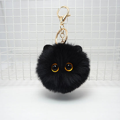 Adorable Kawaii Plush Cat Keychain 🐾 | Cute Cartoon Doll Bag Charm 🎀 | Perfect Gift for Girls & Kids 🌈