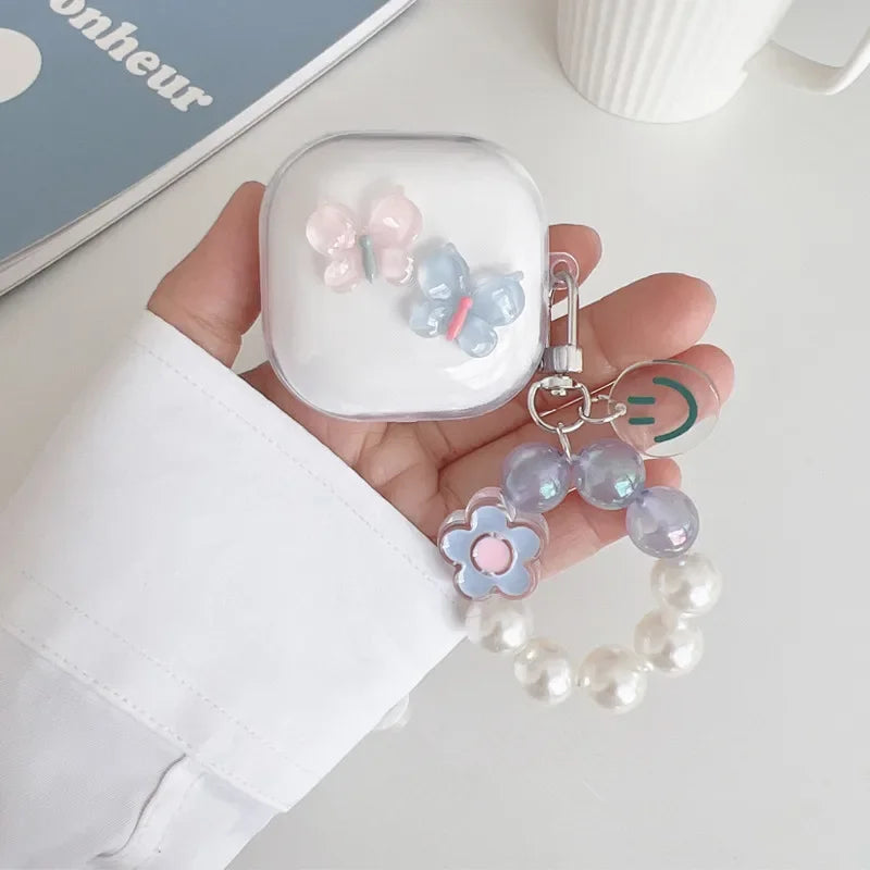 🥰 Adorable Cartoon Earbud Case 🎀 for Samsung Galaxy Buds | Cute Silicone Cover with Bracelet Charm 🌟 - Pixie Quill