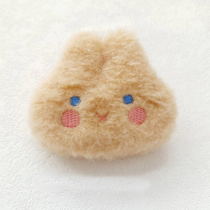 Cute Cartoon Plush Bear Frog Chicken Rabbit Panda Brooch For Girl Clothes Badge Pins Backpacks Pendant Decoration Accessories