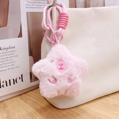 Kawaii Capybara Squeaky Plush Keychain 🐾✨ Cute Cartoon Animal Bag Charm for Couples & Kids 🎒💕