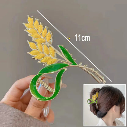 🌸✨ Sweet Floral Durian Hair Claw Clip - Adorable Ponytail Grabber for Trendy Girls! 🌼💖