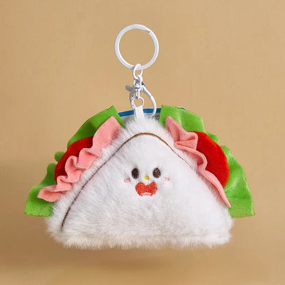 16 Styles Mini Snack Plush Keychain Set For Bags And Keys Cute Food Friends 🍓🧁