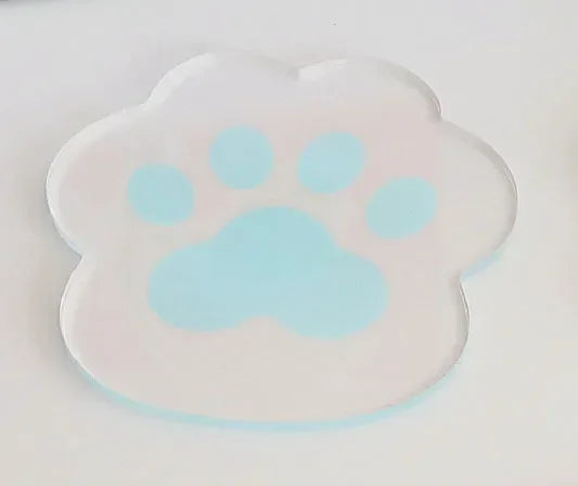 Kawaii Cat Paw Coaster 🌈 | Cute Acrylic Heat Insulated Cup Holder 🐾 | Adorable Home & Kitchen Decor!